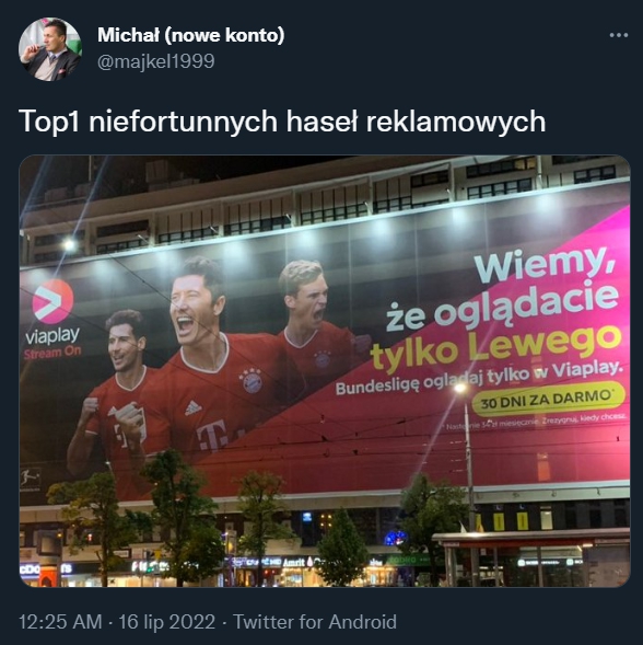 NIEFORTUNNE hasło reklamowe Viaplay... xD